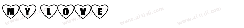 my love字体转换